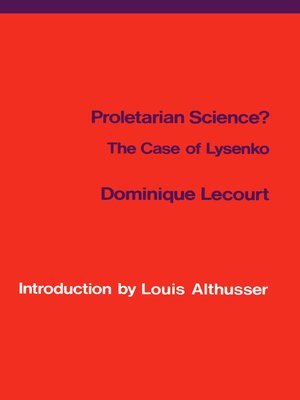 cover image of Proletarian Science?